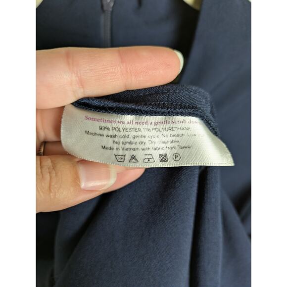 MM LAFLEUR Aditi Dress in Galaxy Blue Sleeveless V-Neck Sheath Women's 8 - Picture 6 of 6